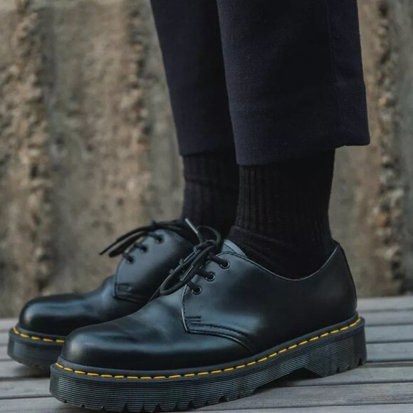 NEW Dr Martens 1461 Bex Leather Oxford Shoe Boots Black Lace Up Ankle EU 39 - Picture 3 of 9